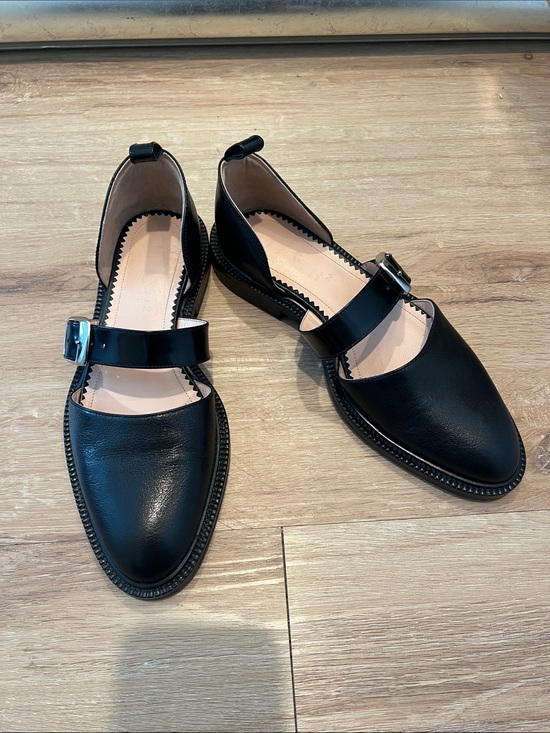 inch2 Shoes - INCH² Caviar Black Leather Mary Jane Flats Size EU 40/US 10